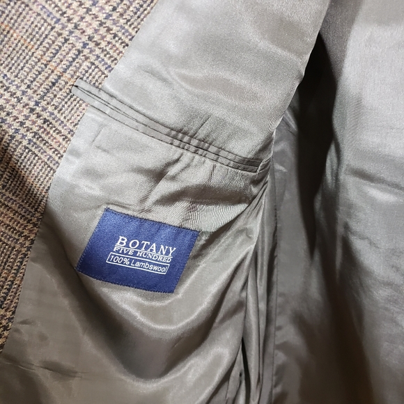 Botany Five Hundred Plaid Lambswool Blazer Jacket - Picture 13 of 16